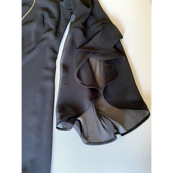 Thalia Sodi Shift Dress Small Black Bell-Sleeves‎ - Picture 6 of 11